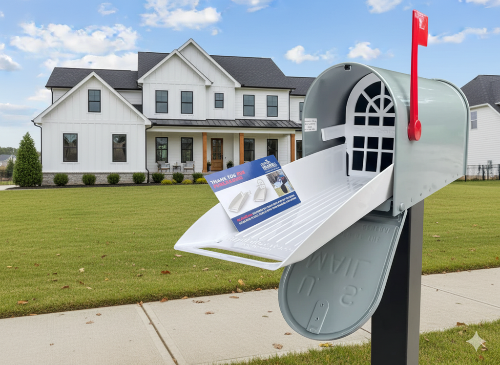 Deluxe Large Mailbox - Gray - With MyMailCrate Sliding Mailbox Tray, Mailbox Insert, Extender