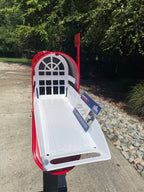 Deluxe Large Mailbox - Red - With MyMailCrate Sliding Mailbox Tray, Mailbox Insert, Extender