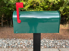 Deluxe Large Mailbox - Green - With MyMailCrate Sliding Mailbox Tray, Mailbox Insert, Extender