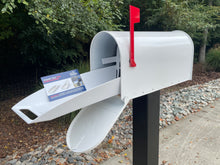 Standard Large Mailbox - White - With MyMailCrate Sliding Mailbox Tray, Mailbox Insert, Extender