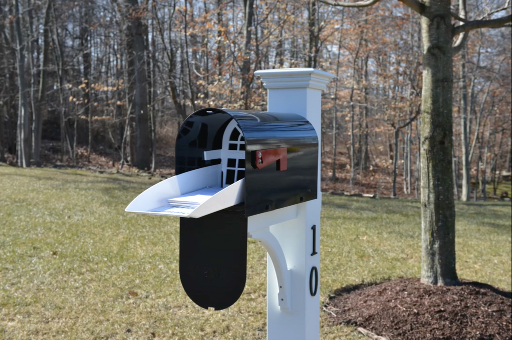 Large Sliding Mailbox Tray, Mailbox Insert, Extender.  Fits mailboxes that are at least 7.5 inches wide.